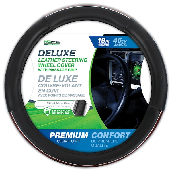 Hd Driven SWC Premium Leather w/ Massage Woodgrain 18in 075-18601 - main